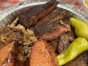 Gentle Giant Brewing BBQ - Brisket, Ribs, Homemade Sausage, and pickled peppers